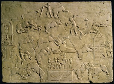 Relief depicting circus games by Roman